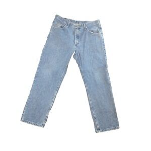 Wrangler Jeans Men's 36x29 Blue Relaxed Fit Premium Quality Denim 97601VR Chore